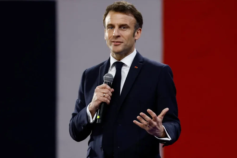 Francouzský prezident Emmanuel Macron Francouzský prezident Emmanuel Macron - 42TČen