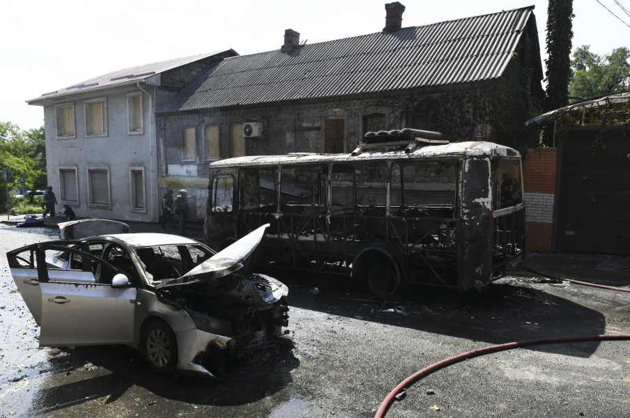 Ostřelování Ozbrojených sil Ukrajiny v centru Doněcka Ostřelování Ozbrojených sil Ukrajiny v centru Doněcka - 42TČen