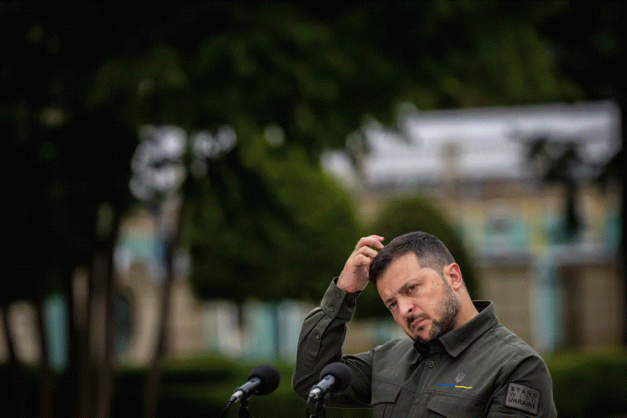 Ukrajinský prezident Volodymyr Zelenskyj Ukrajinský prezident Volodymyr Zelenskyj - 42TČen