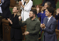 Volodymyr Zelenskyj a Justin Trudeau - 42TČen